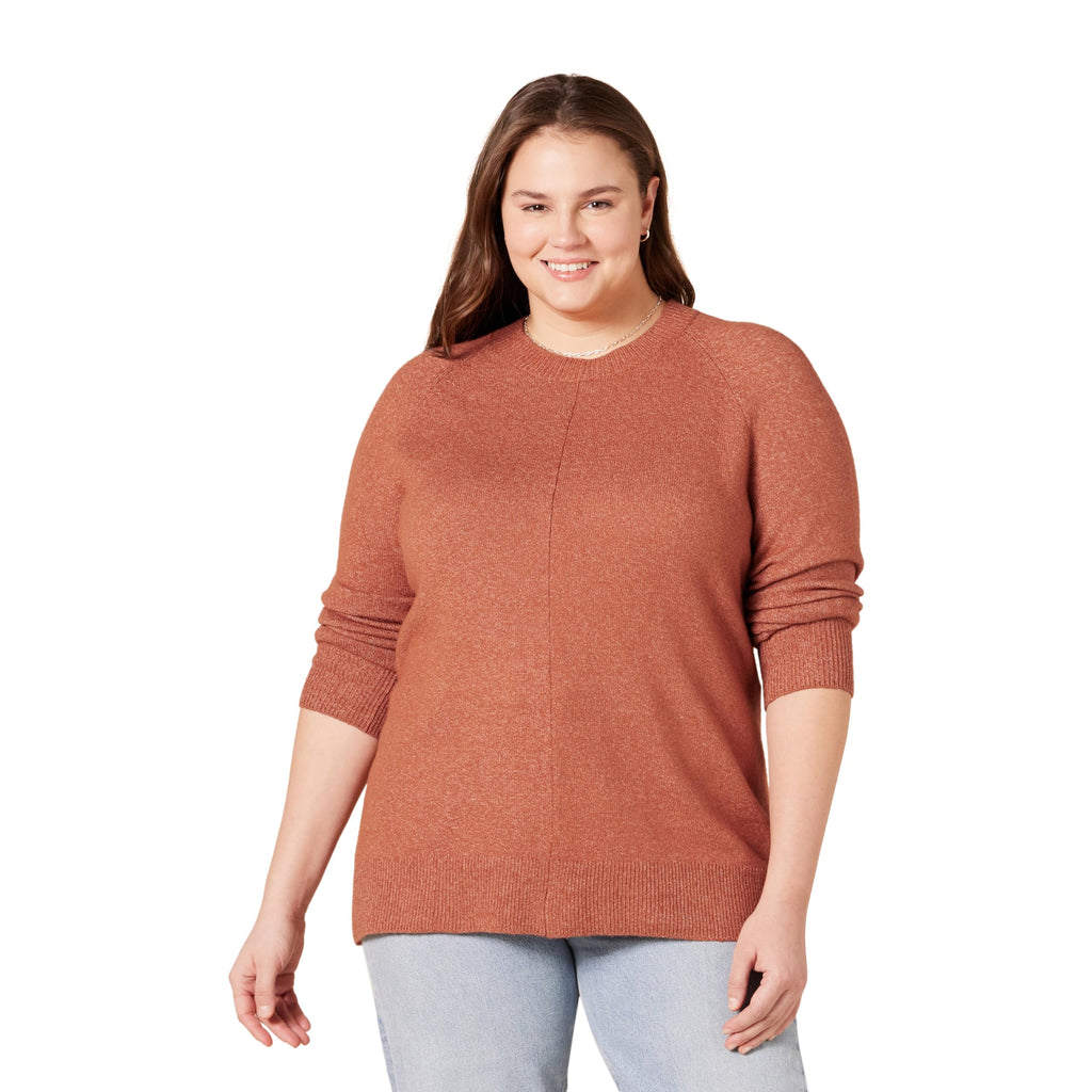 Amazon Essentials Women's Regular-Fit Soft Touch Crewneck Long-Sleeve Sweater