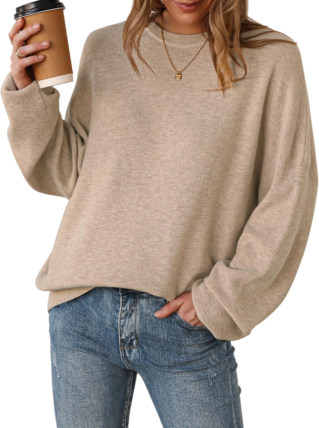 Arach&Cloz Women's Wool Blend Oversized Sweaters Fall Fashion Outfits 2026