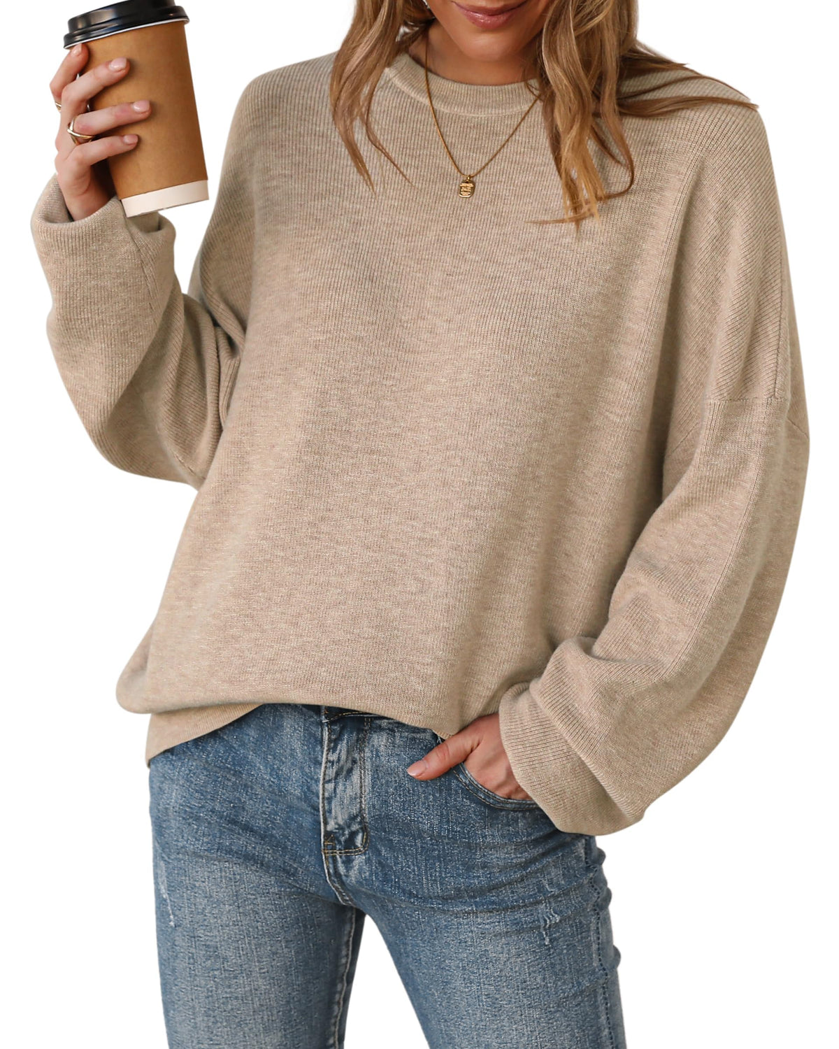 Arach&Cloz Women's Wool Blend Oversized Sweaters Fall Fashion Outfits 2026