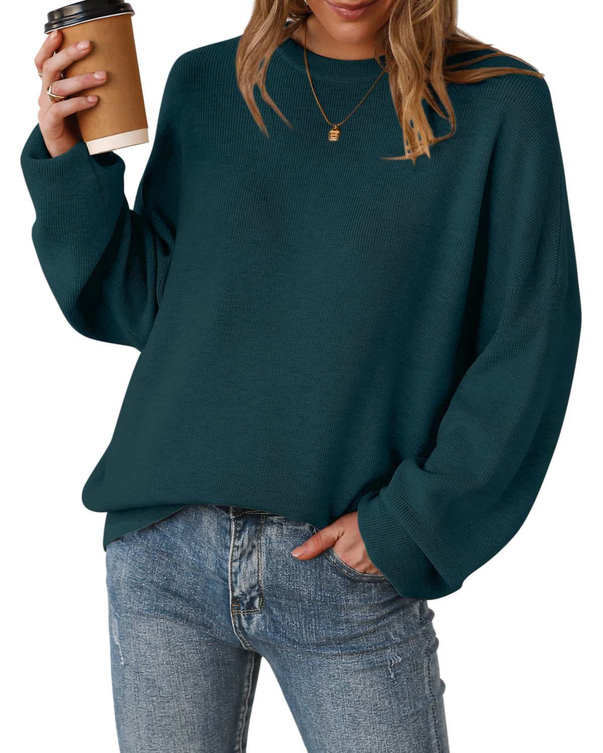 Arach&Cloz Women's Wool Blend Oversized Sweaters Fall Fashion Outfits 2026