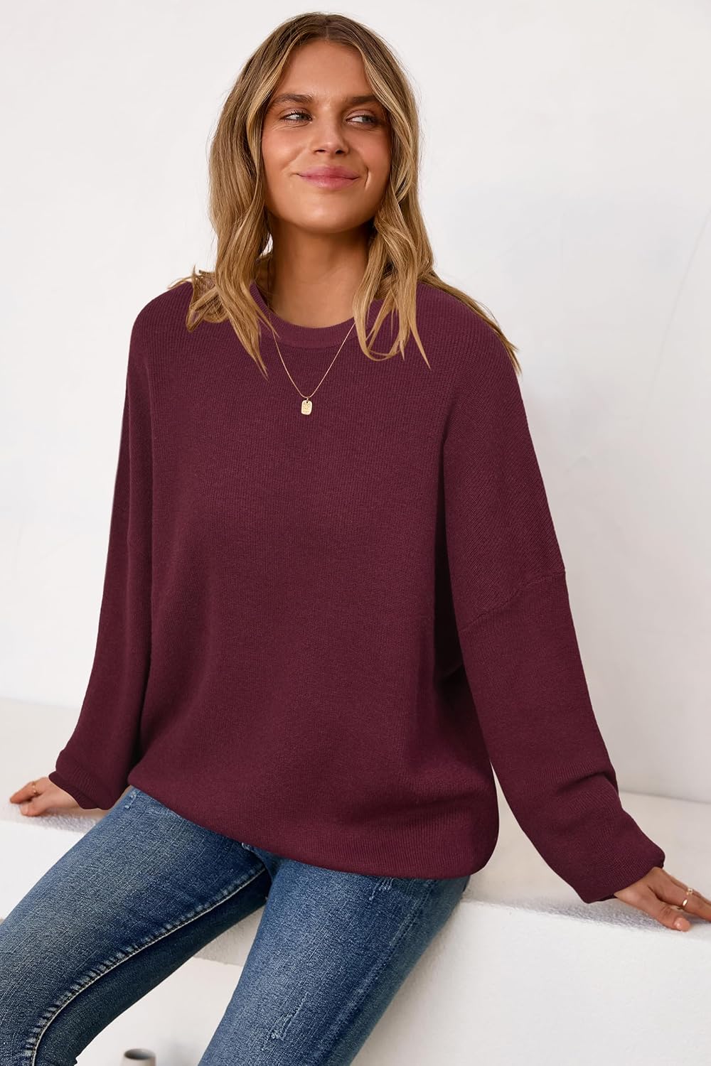 Arach&Cloz Women's Wool Blend Oversized Sweaters Fall Fashion Outfits 2026