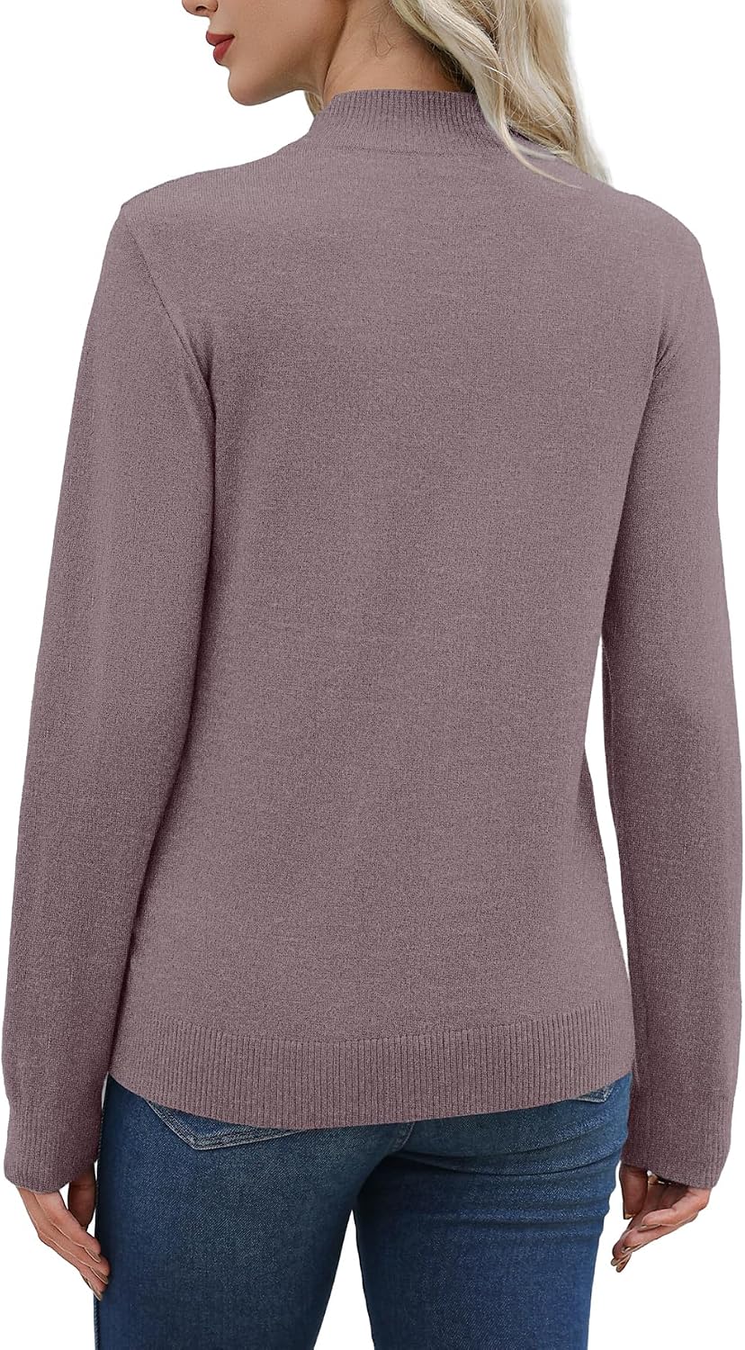 WIHOLL Womens Tops Sweaters Argyle Knit Long Sleeve Fall Outfits Winter