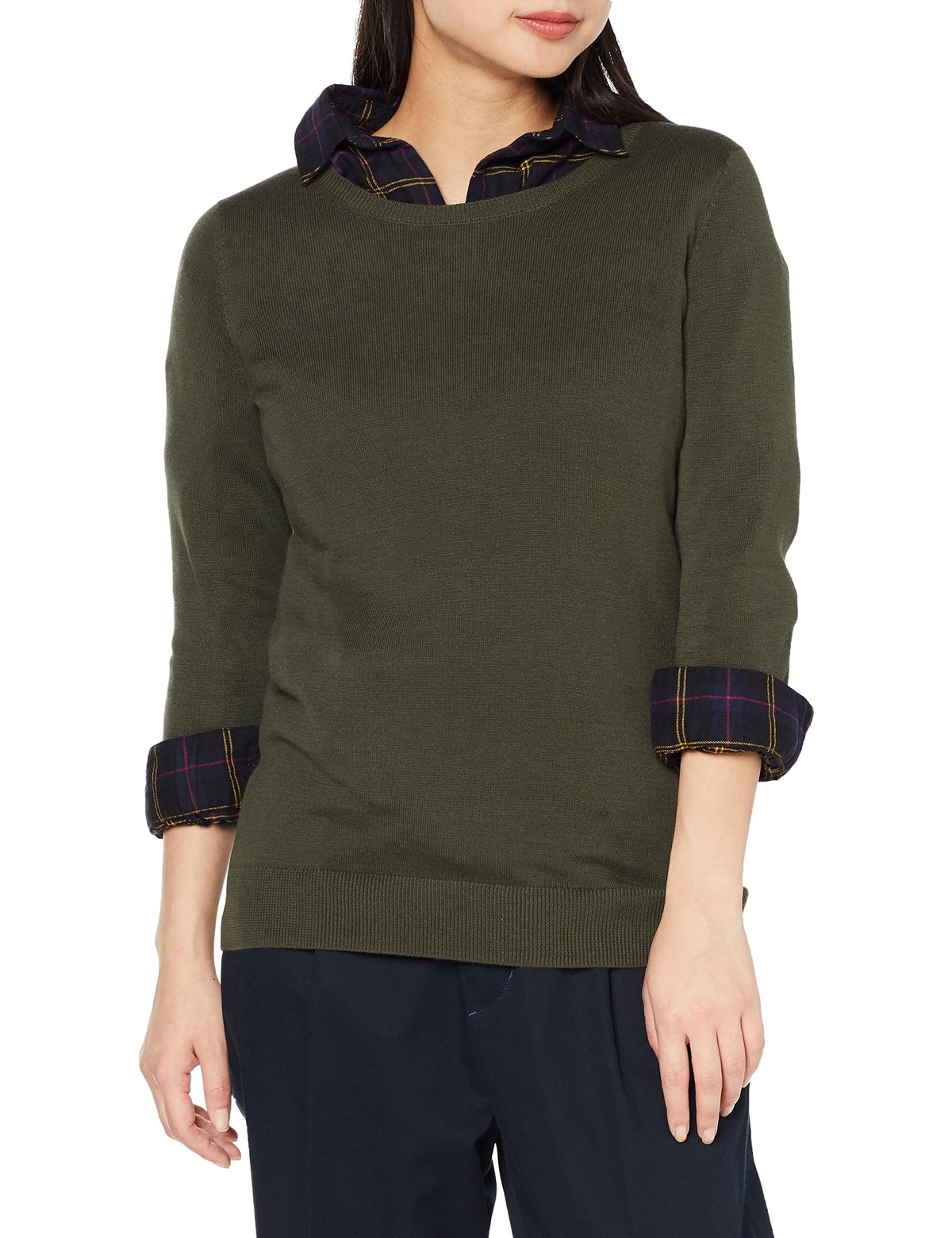 Amazon Essentials Women's Long-Sleeve Lightweight Crewneck Sweater, Flattering (Available in Plus Size)