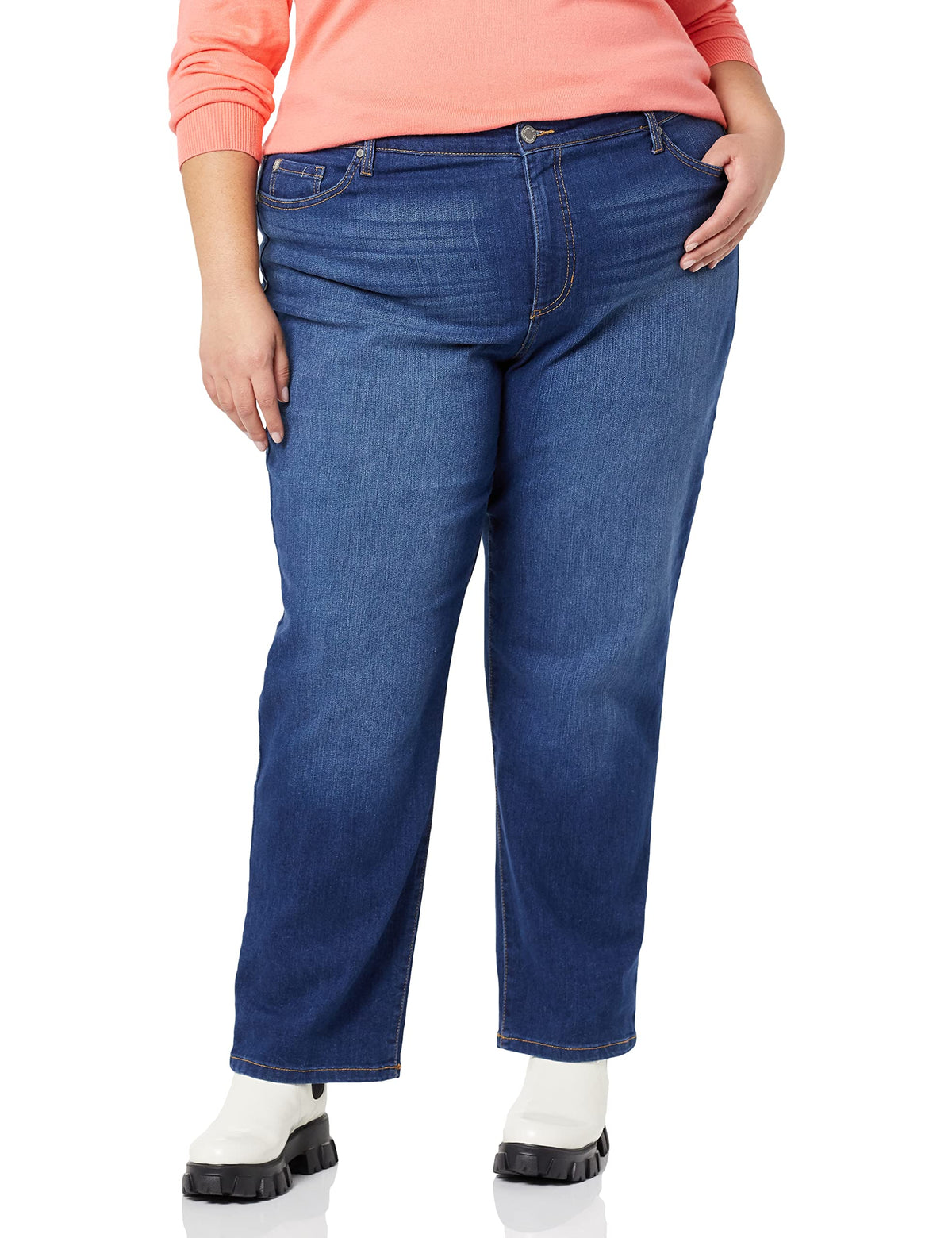 Bandolino Women's Mandie Signature Fit High Rise Straight Leg Jean Plus