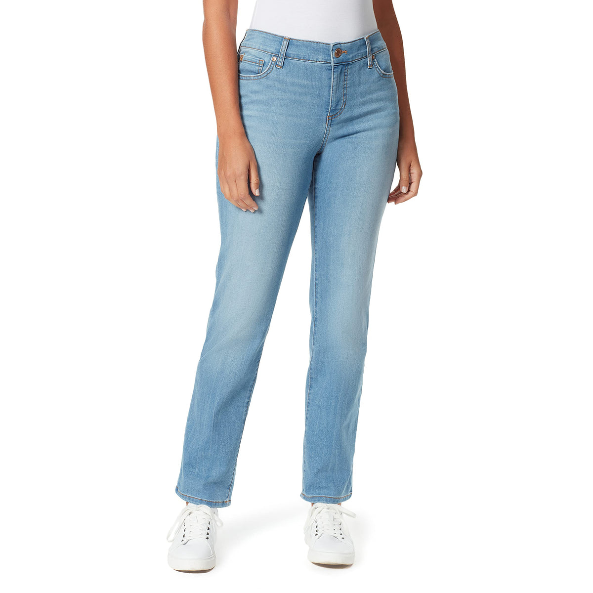 Bandolino Women's Mandie Signature Fit High Rise Straight Leg Jean Plus