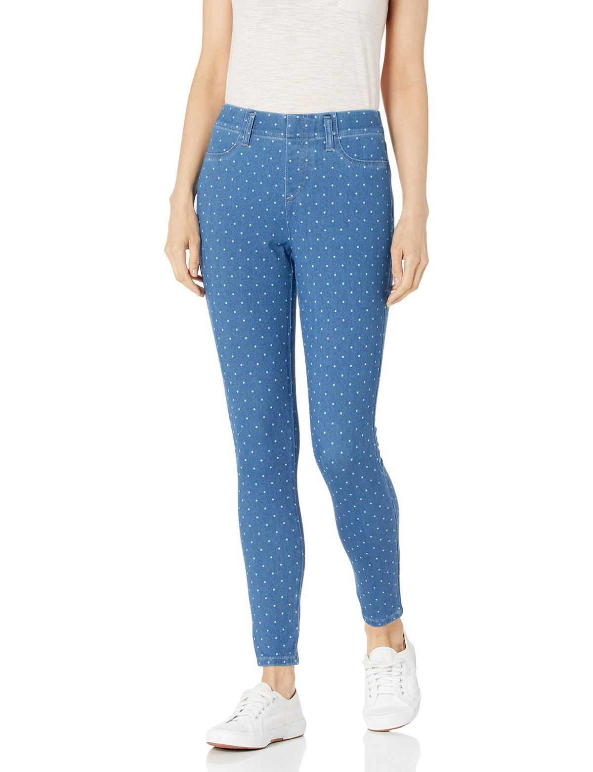 Amazon Essentials Women's Pull-On Mid Rise Stretchy Knit Jegging (Available in Plus Size)