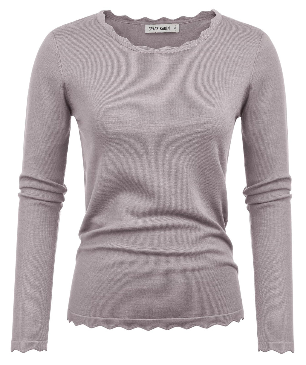 GRACE KARIN Long Sleeve Fall Sweaters for Women Trendy Business Casual Tops