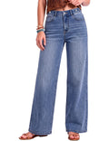 luvamia Wide Leg Jeans for Women High Waisted Stretchy Baggy Denim Pants