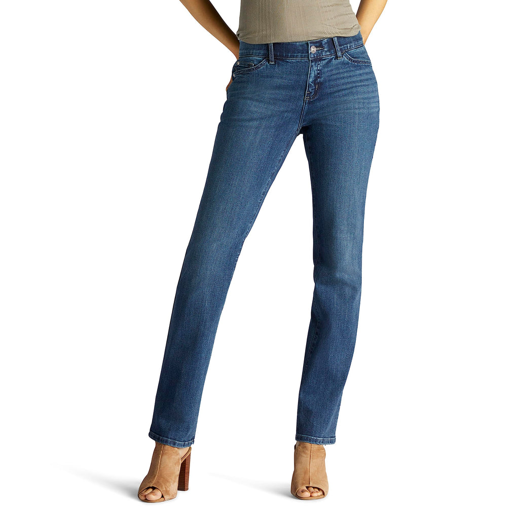 Lee Women's Ultra Lux Comfort with Flex Motion Straight Leg Jean