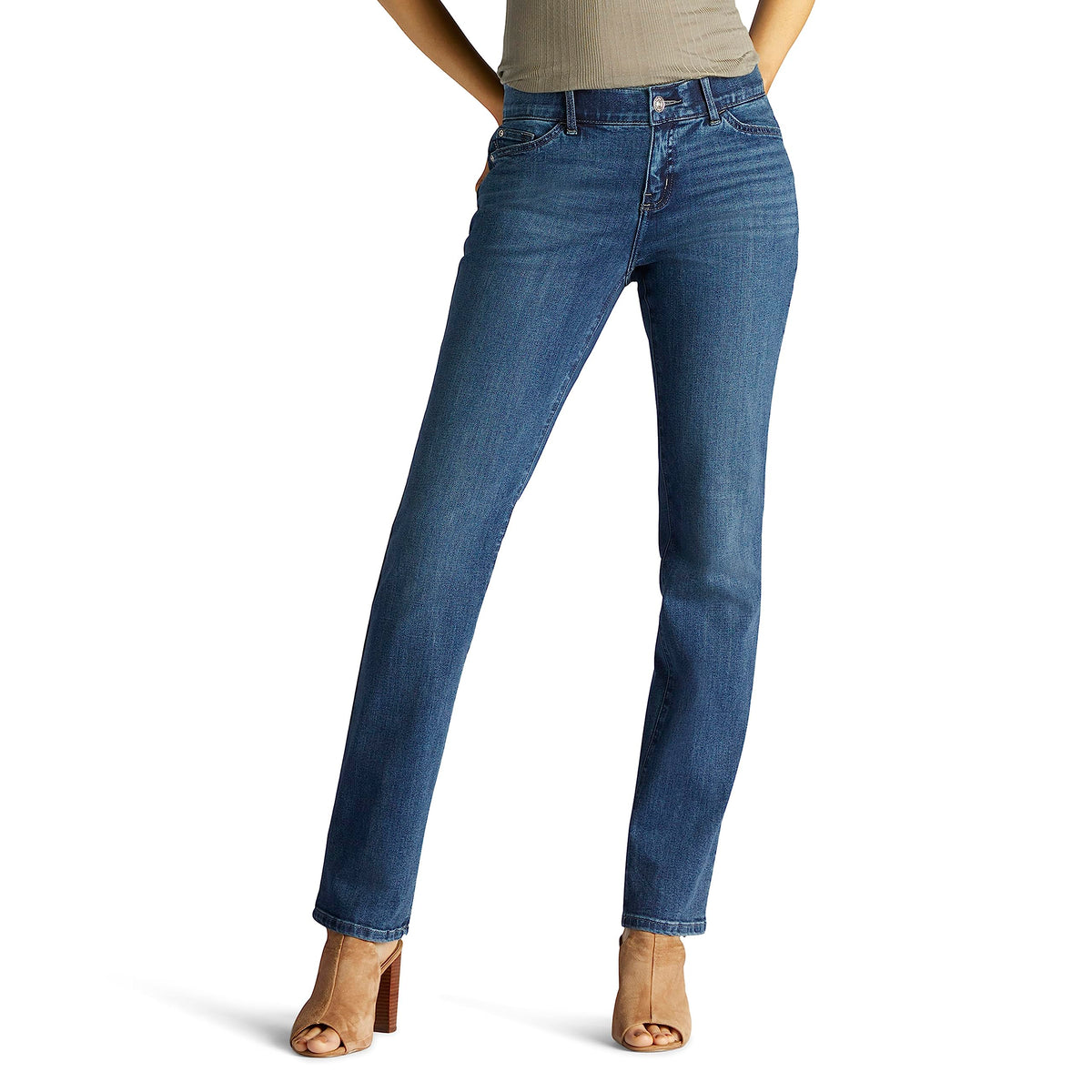 Lee Women's Ultra Lux Comfort with Flex Motion Straight Leg Jean