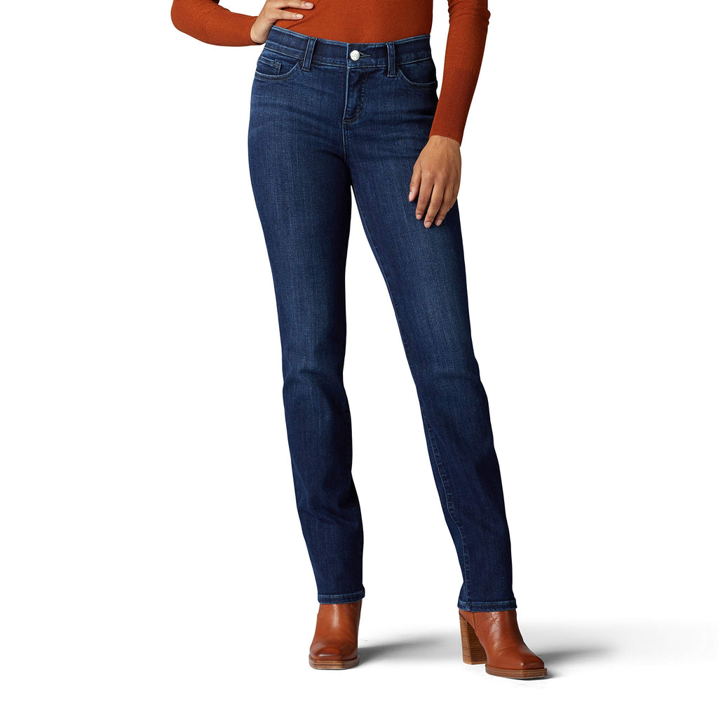 Lee Women's Ultra Lux Comfort with Flex Motion Straight Leg Jean