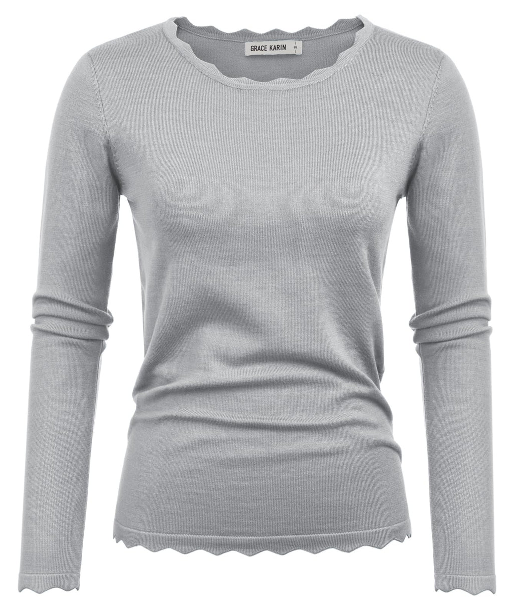 GRACE KARIN Long Sleeve Fall Sweaters for Women Trendy Business Casual Tops