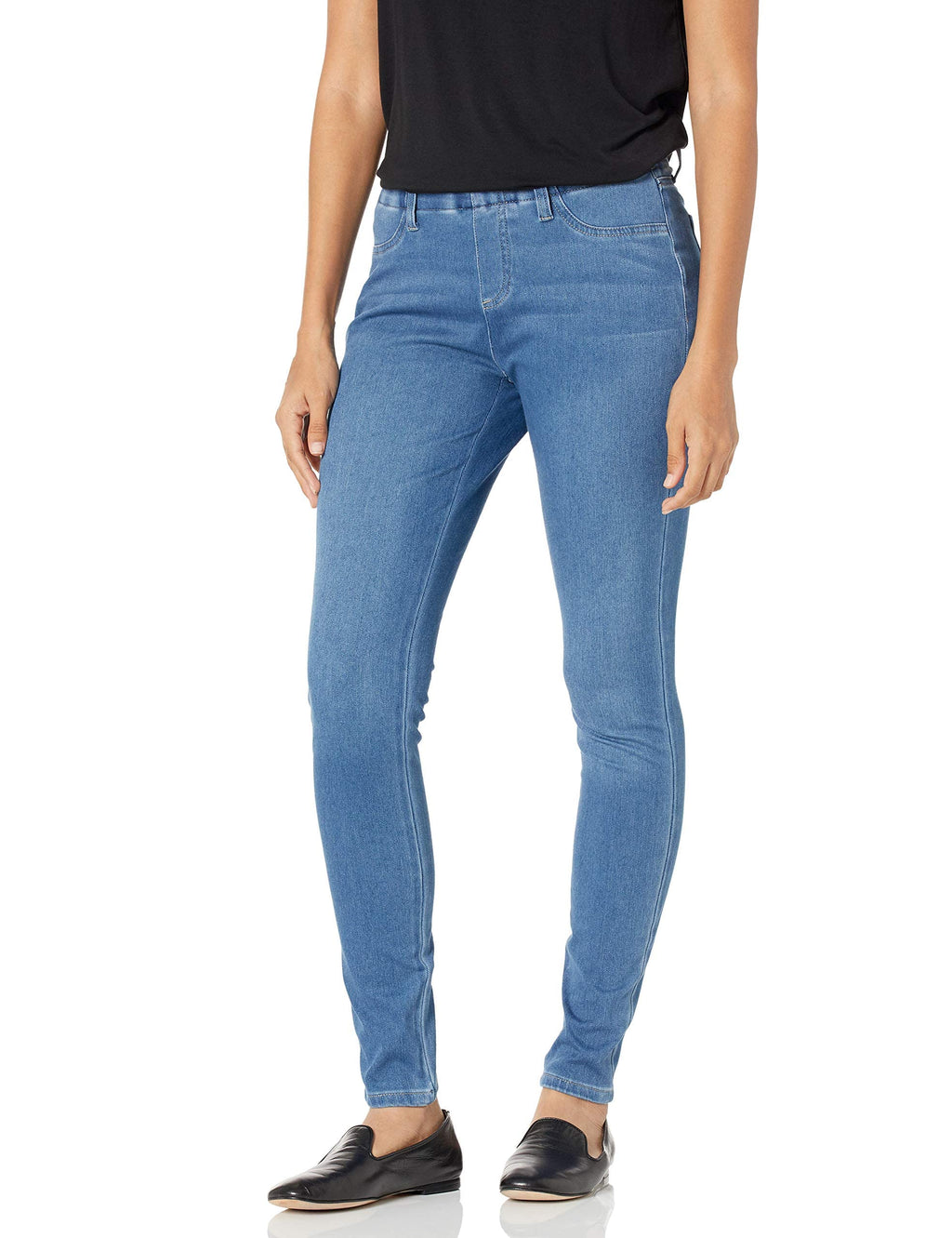 Amazon Essentials Women's Pull-On Mid Rise Stretchy Knit Jegging (Available in Plus Size)