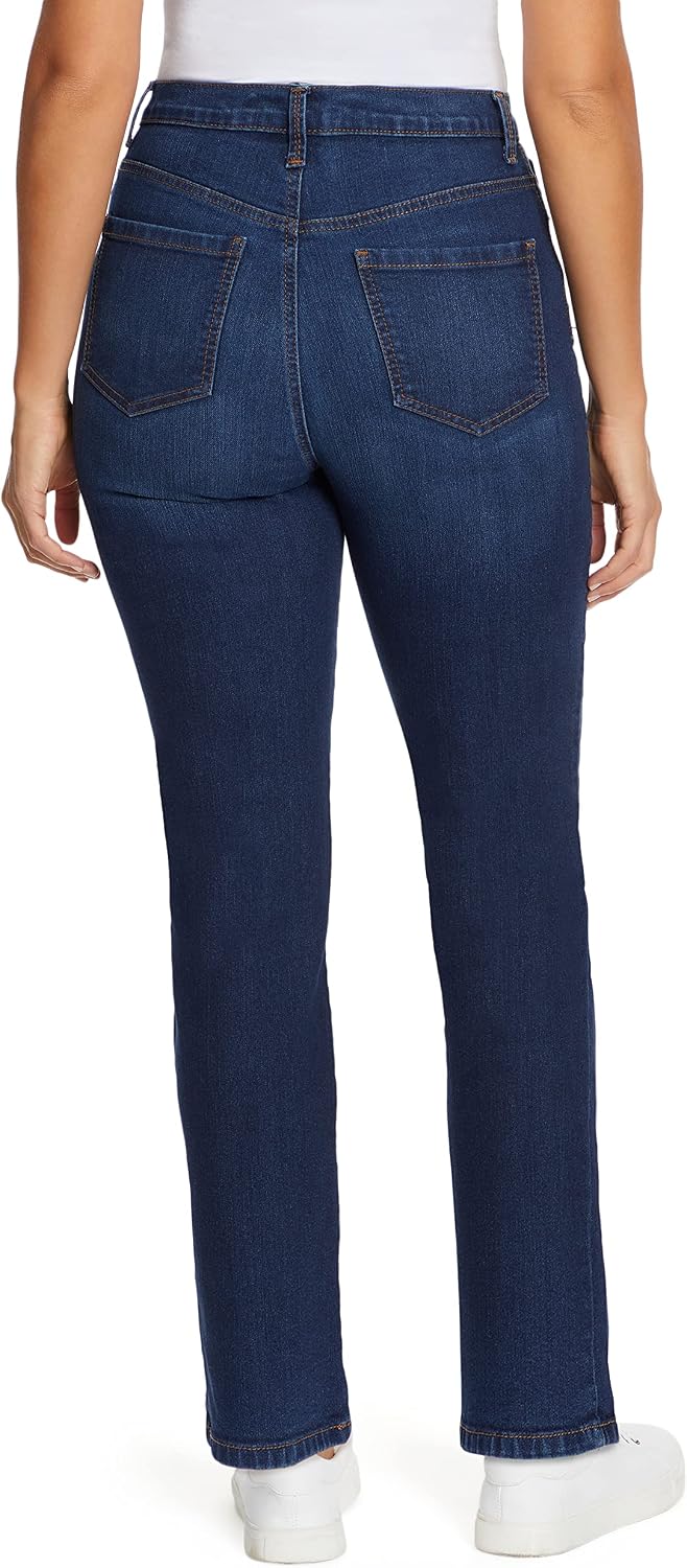 Gloria Vanderbilt Womens Amanda Classic High Rise Tapered Jean Plus Size