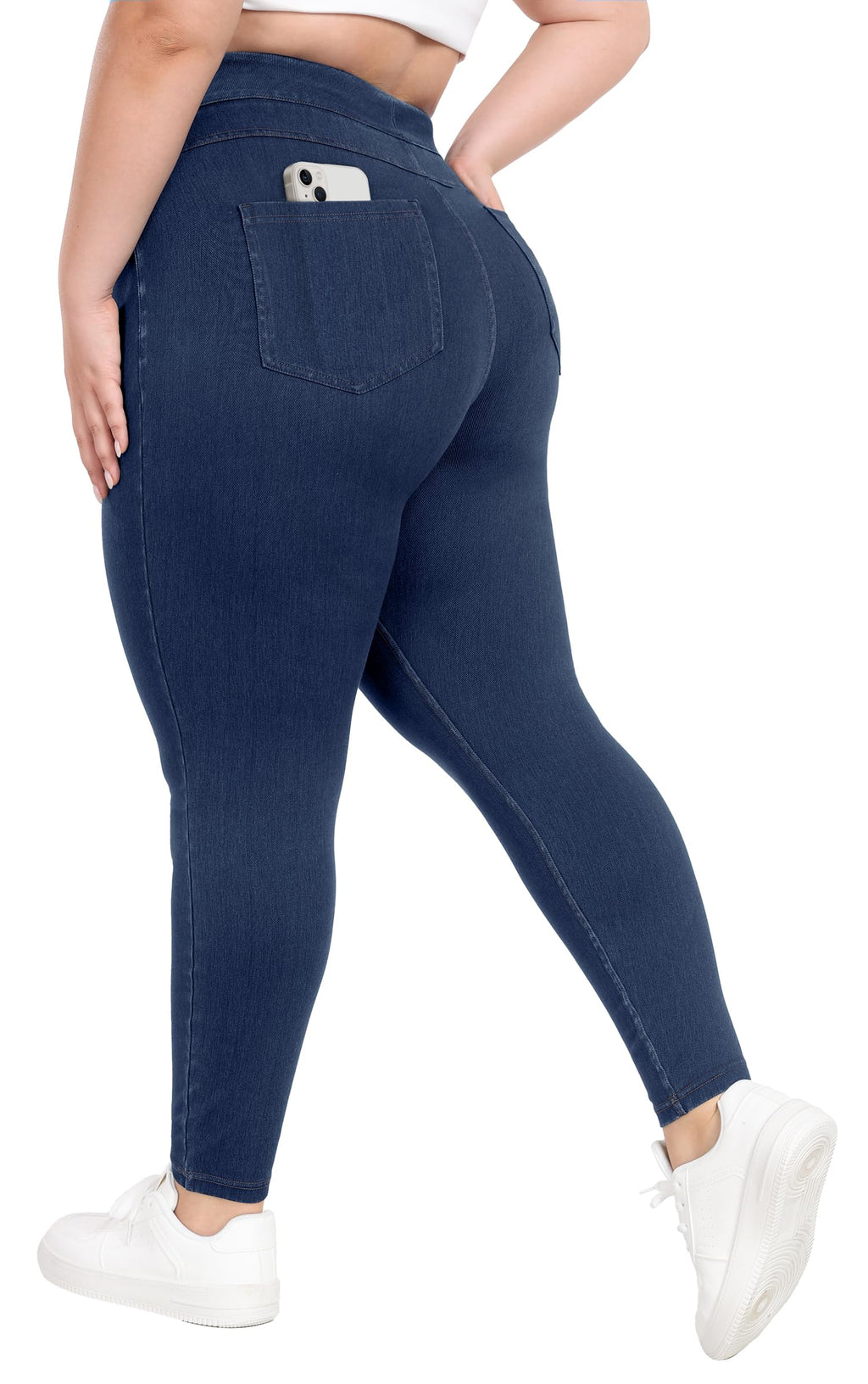 IUGA Stretchy Jeans for Women Pull On Jeggings High Waist Denim Leggings