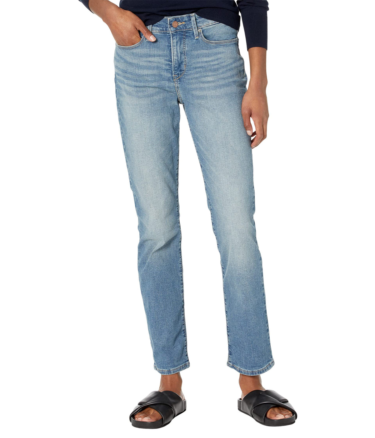 Levi Strauss Signature Gold Women's Totally Shaping Mid Rise Straight Jeans