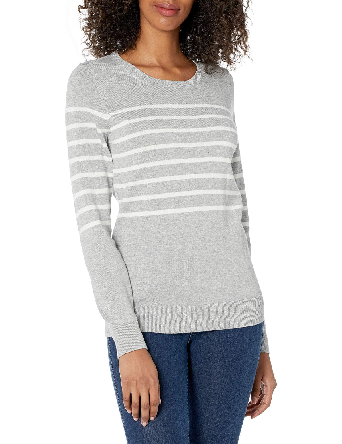 Amazon Essentials Women's Long-Sleeve Lightweight Crewneck Sweater, Flattering (Available in Plus Size)