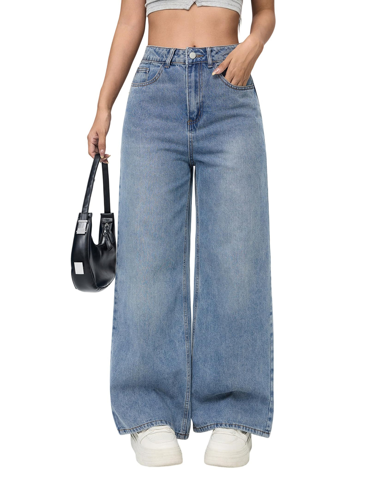 Trendy Wide Leg Jeans for Women