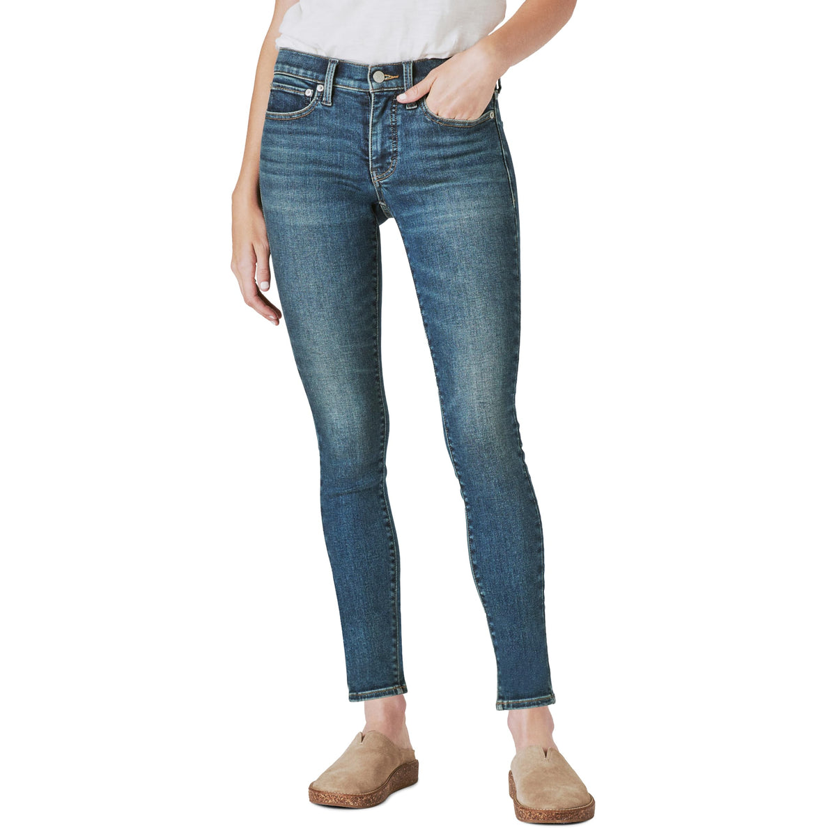 Lucky Brand Women's Mid Rise Ava Skinny Jean