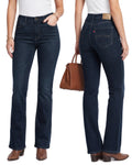 NY Threads Cotton Rich Denim Women Bootcut Jeans Mid Rise Flare Regular Fit
