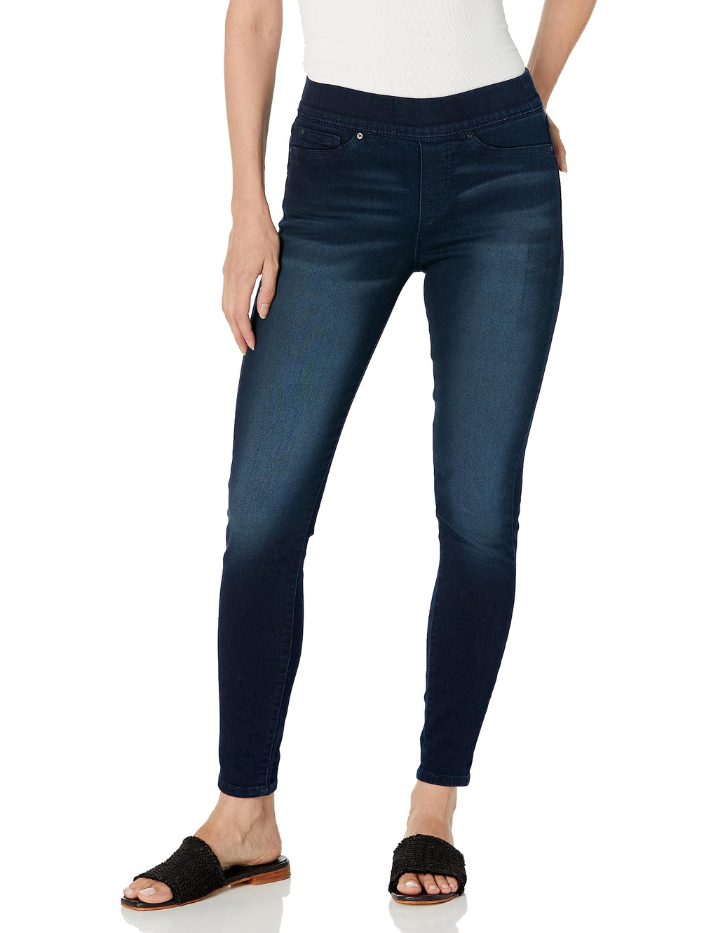 Levi Strauss Signature Gold Women's Totally Shaping Pull-on Skinny Jeans Mid-Rise Stretch Denim Curvy (Available in Plus)