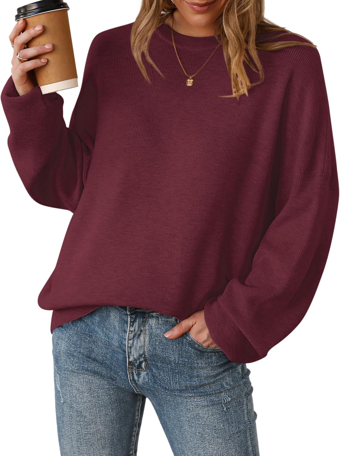 Arach&Cloz Women's Wool Blend Oversized Sweaters Fall Fashion Outfits 2026