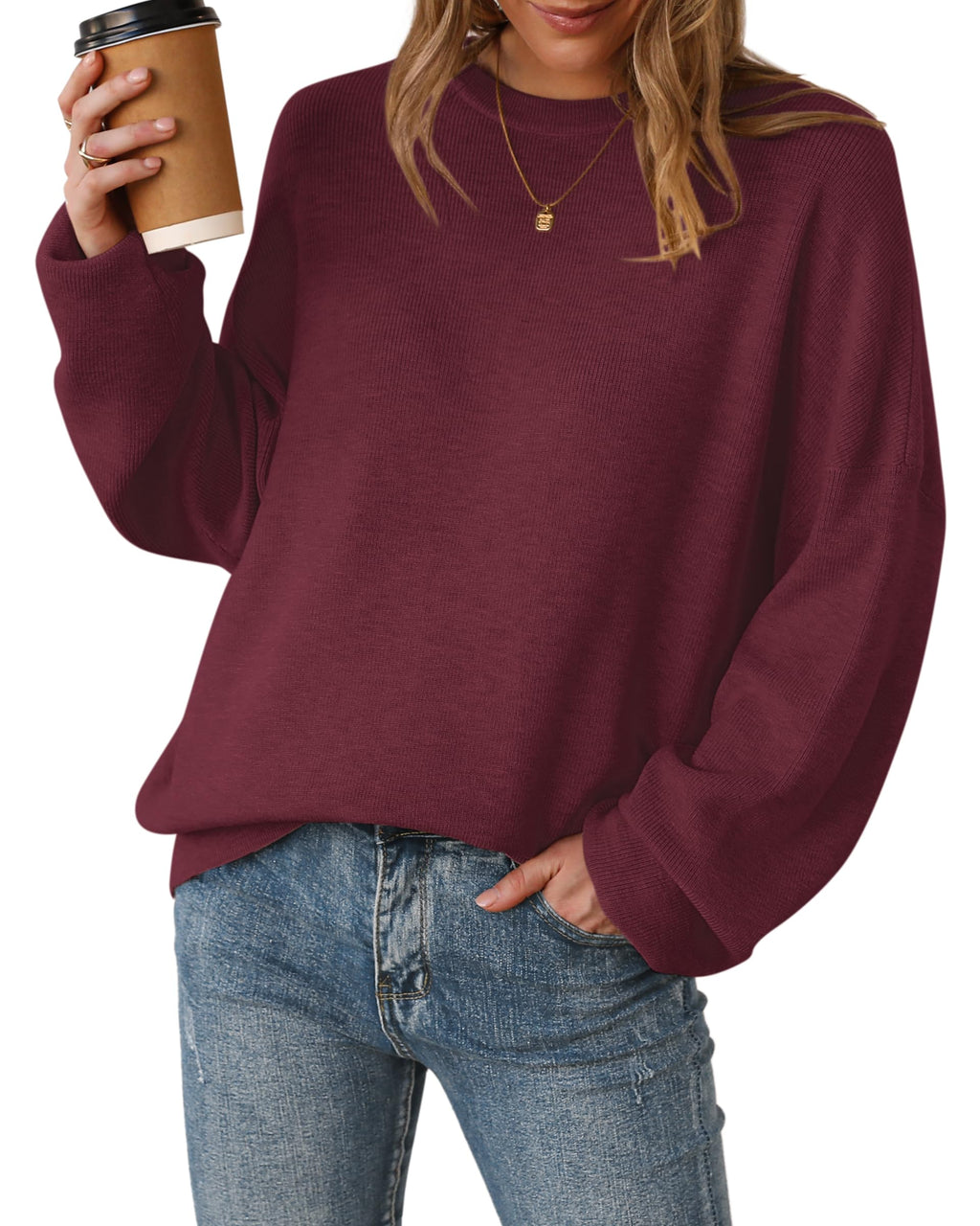 Arach&Cloz Women's Wool Blend Oversized Sweaters Fall Fashion Outfits 2026