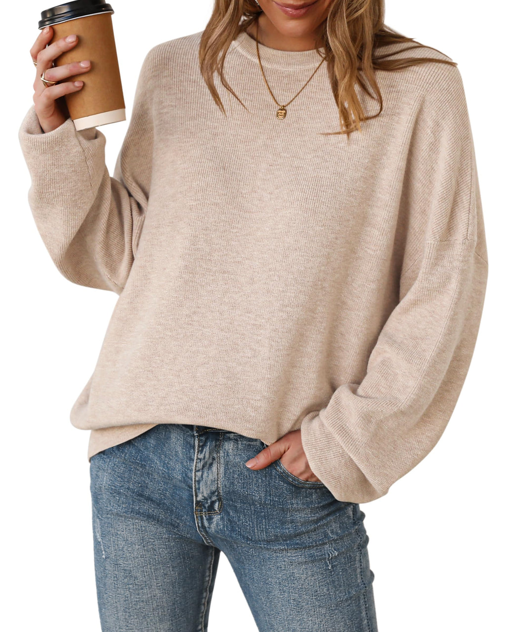 Arach&Cloz Women's Wool Blend Oversized Sweaters Fall Fashion Outfits 2026