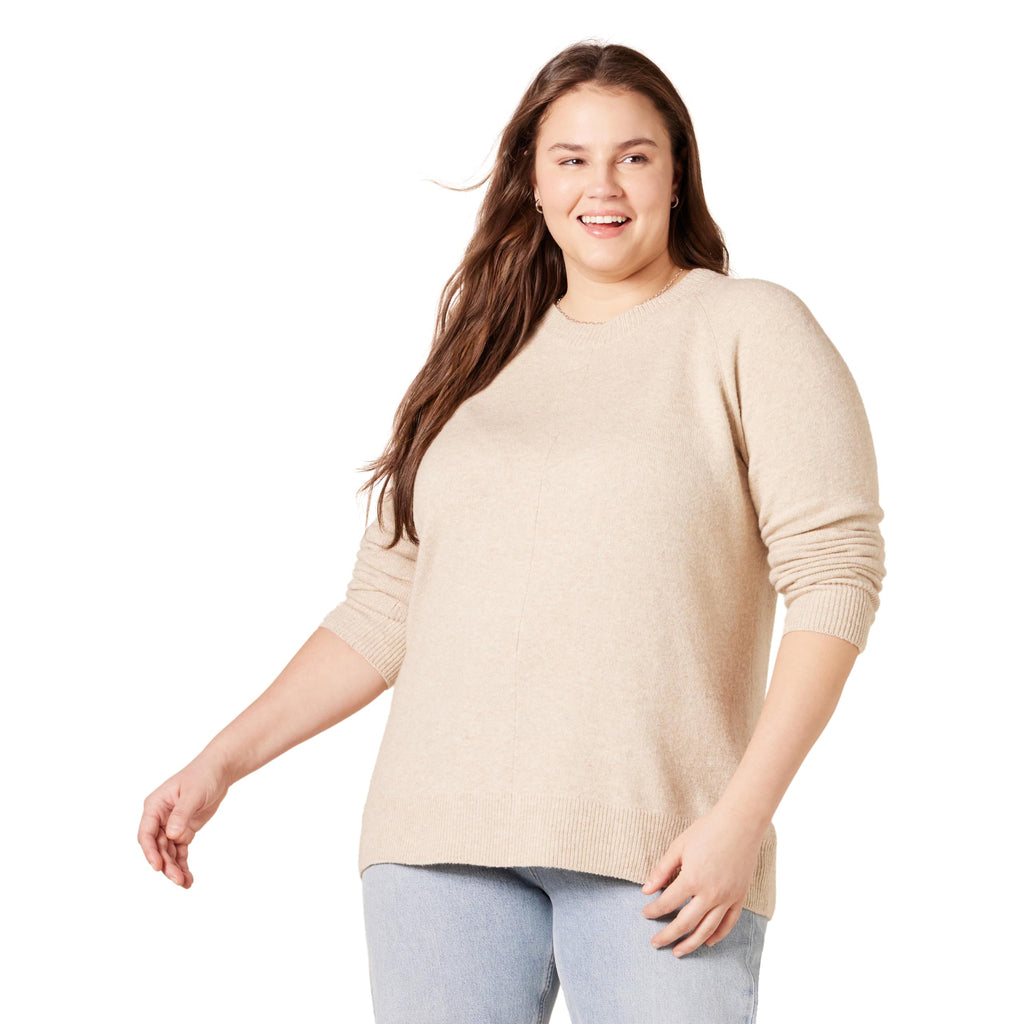 Amazon Essentials Women's Regular-Fit Soft Touch Crewneck Long-Sleeve Sweater