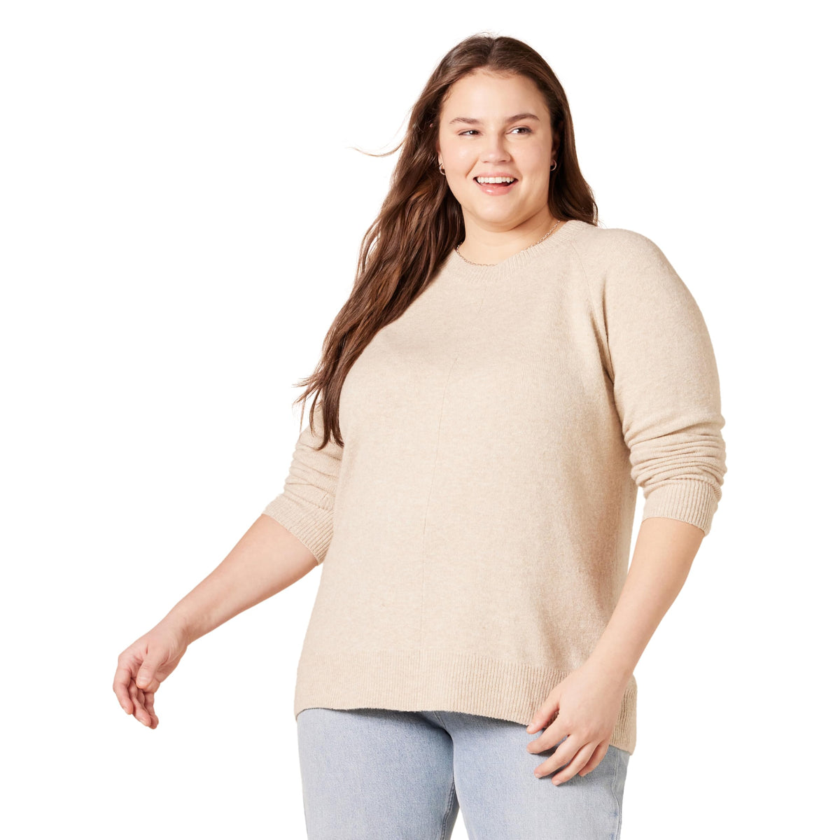 Amazon Essentials Women's Regular-Fit Soft Touch Crewneck Long-Sleeve Sweater