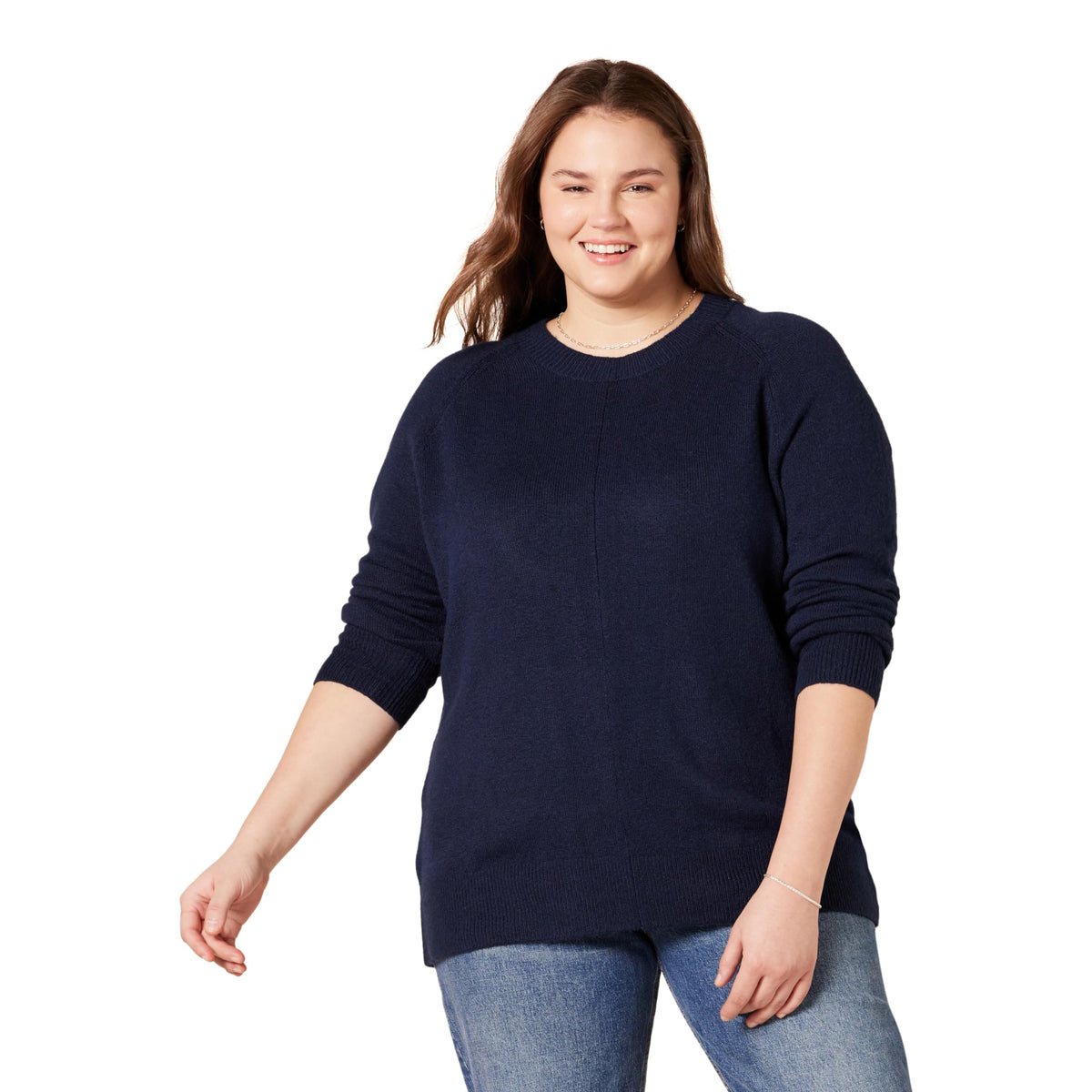 Amazon Essentials Women's Regular-Fit Soft Touch Crewneck Long-Sleeve Sweater