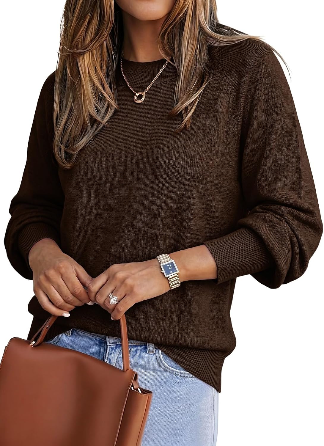 EVALESS Women's Cashmere Wool Blend Sweaters Business Casual Fall Outfits