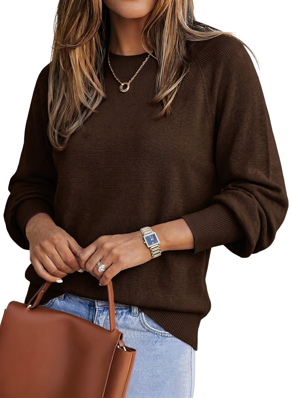 EVALESS Women's Cashmere Wool Blend Sweaters Business Casual Fall Outfits