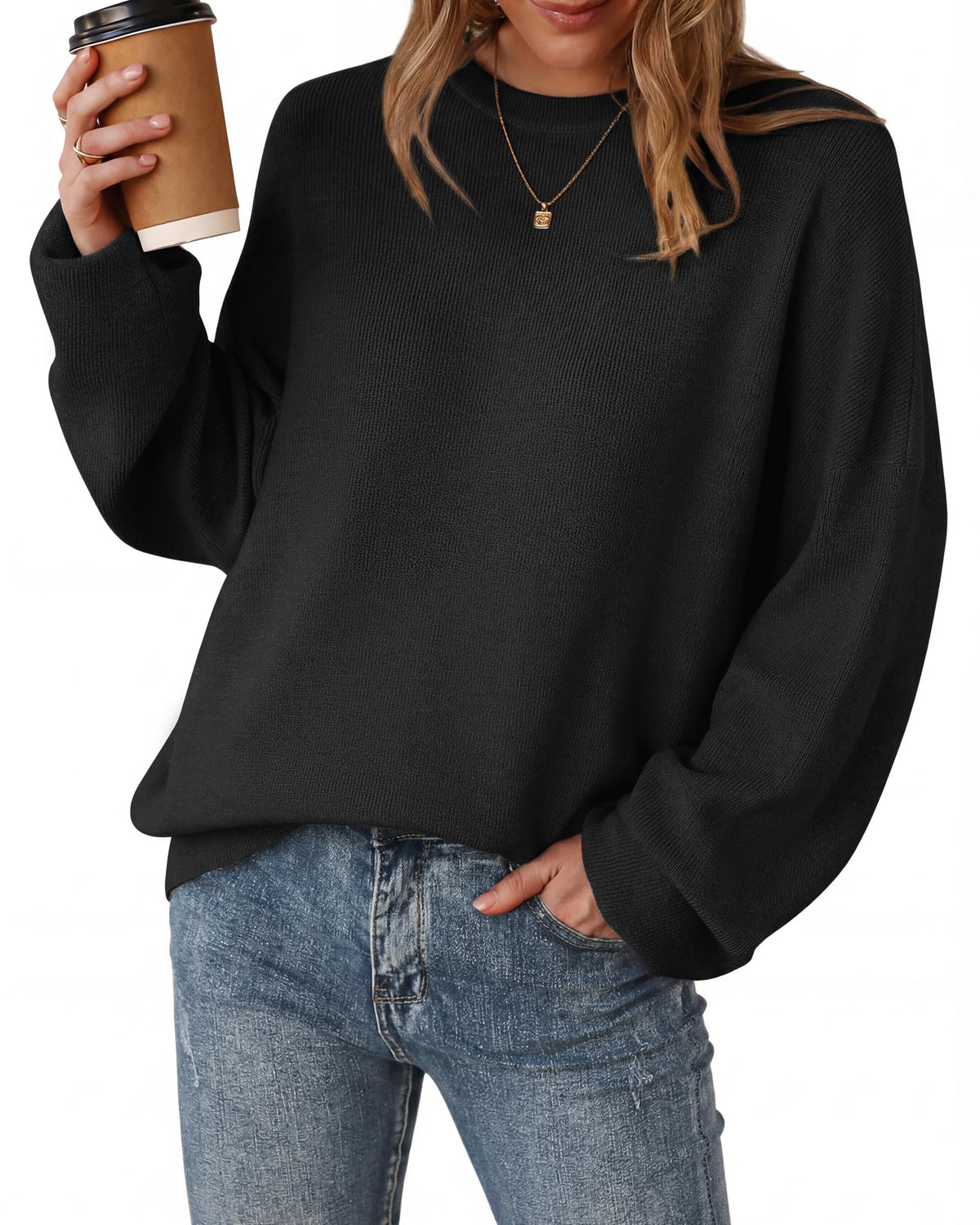 Arach&Cloz Women's Wool Blend Oversized Sweaters Fall Fashion Outfits 2026