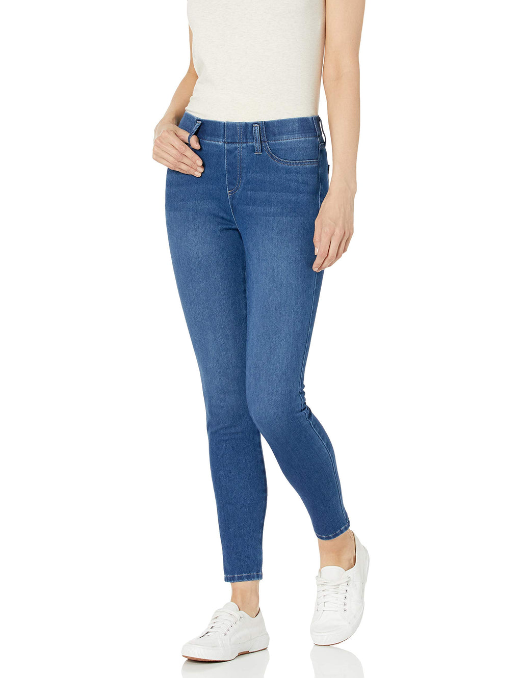 Amazon Essentials Women's Pull-On Mid Rise Stretchy Knit Jegging (Available in Plus Size)