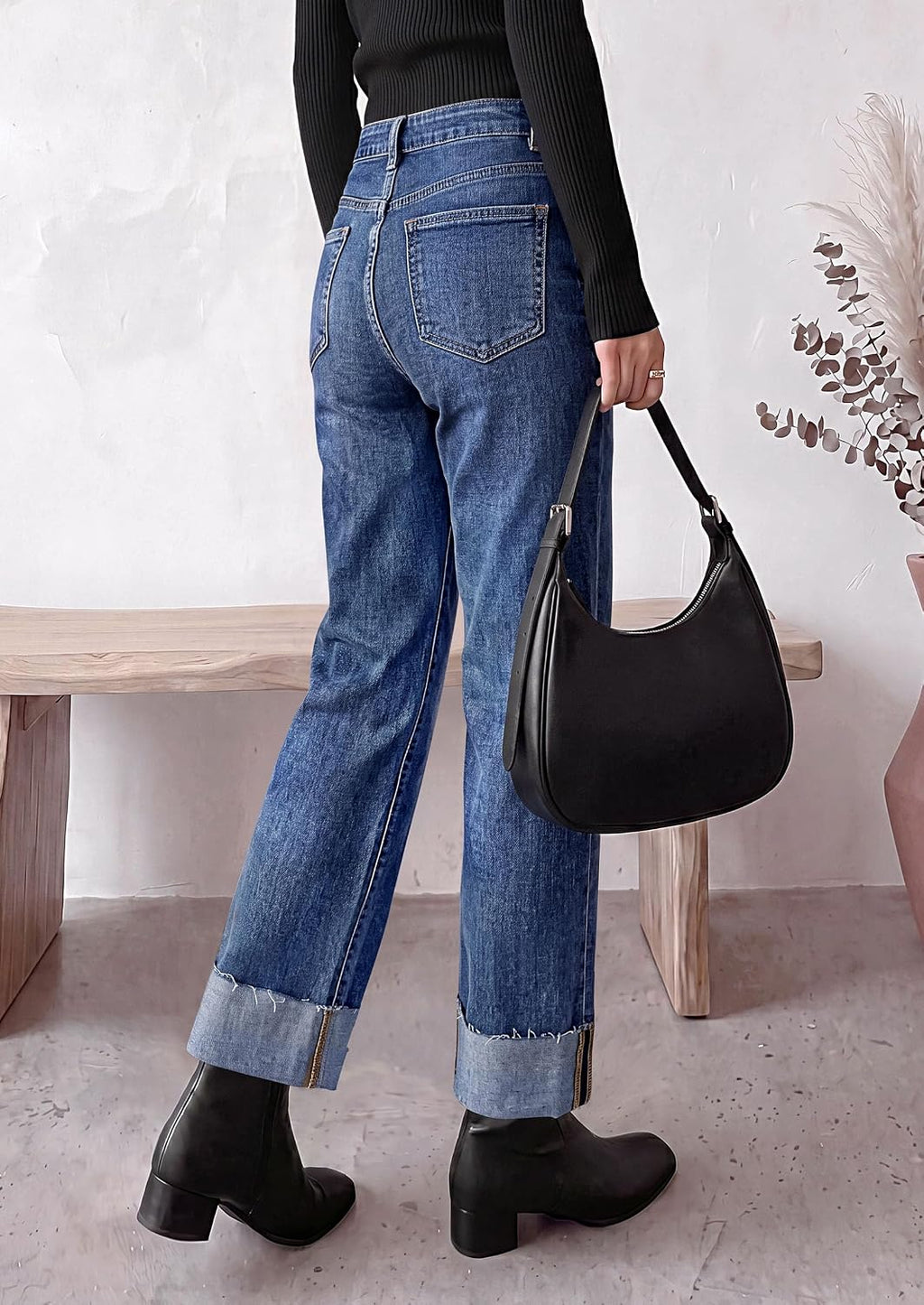 PRETTYGARDEN Women's Baggy Denim Jeans Wide Leg Pants