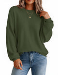 Zeagoo Oversized Sweater for Women 2026 Crewneck Long Sleeve Fall Clothes