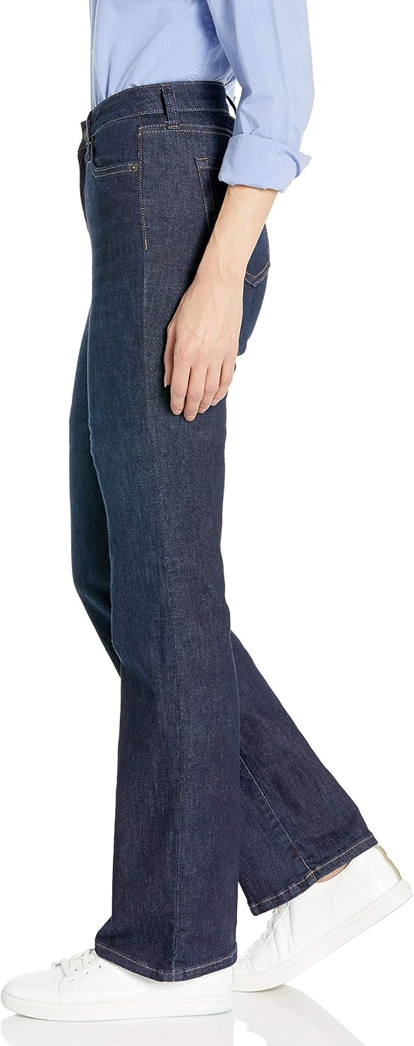 Amazon Essentials Women's Mid-Rise Stretchy Slim Bootcut Jeans for Ladies, Flared Leg Pants - Discontinued Colors