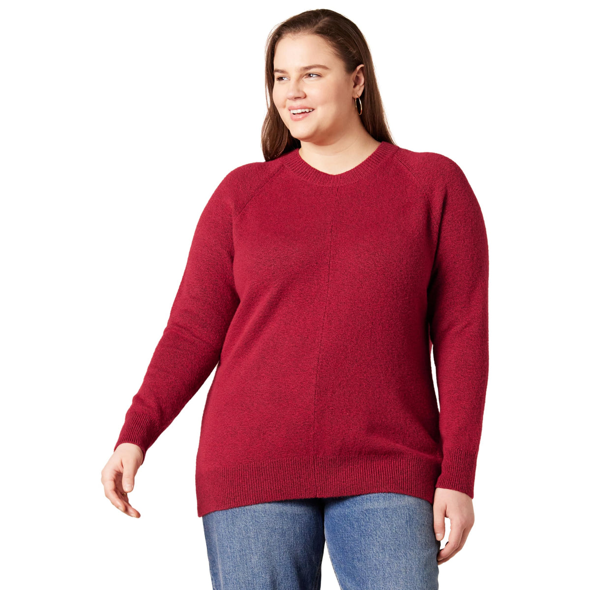 Amazon Essentials Women's Regular-Fit Soft Touch Crewneck Long-Sleeve Sweater