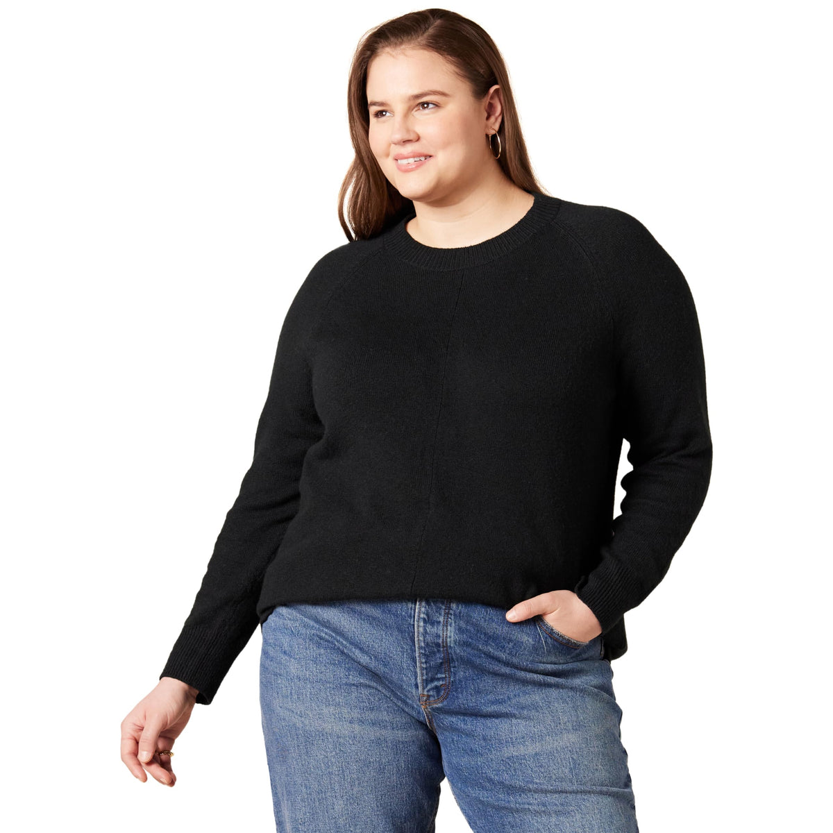 Amazon Essentials Women's Regular-Fit Soft Touch Crewneck Long-Sleeve Sweater
