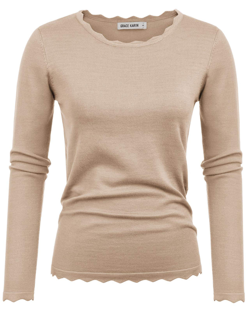 GRACE KARIN Long Sleeve Fall Sweaters for Women Trendy Business Casual Tops