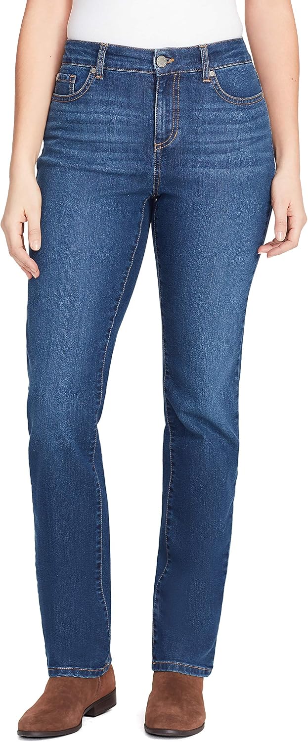 Bandolino Women's Mandie Signature Fit High Rise Straight Leg Jean Plus