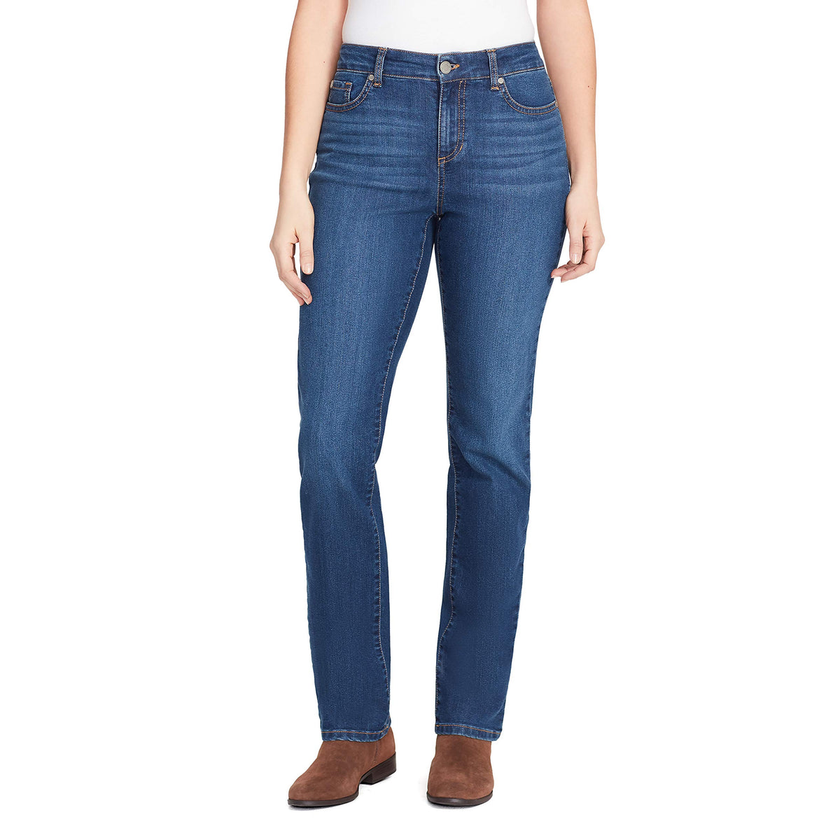 Bandolino Women's Mandie Signature Fit High Rise Straight Leg Jean Plus