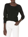 Amazon Essentials Women's Long-Sleeve Lightweight Crewneck Sweater, Flattering (Available in Plus Size)