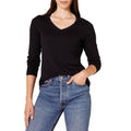 Amazon Essentials Women's Regular-Fit Lightweight Long-Sleeve V-Neck Sweater, Ribbed, Cozy Soft (Available in Plus Size)