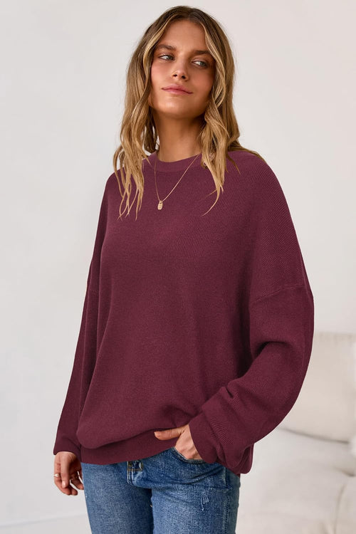 Arach&Cloz Women's Wool Blend Oversized Sweaters Fall Fashion Outfits 2026