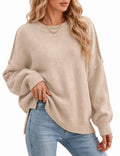 Womens Oversized Batwing Sweater Fall Outfits Trendy Pullover Knit Tops