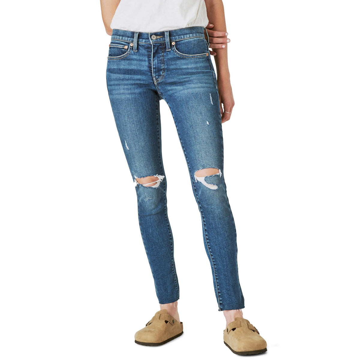 Lucky Brand Women's Mid Rise Ava Skinny Jean