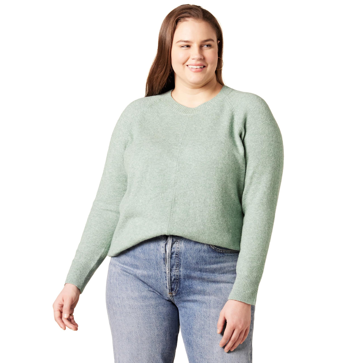 Amazon Essentials Women's Regular-Fit Soft Touch Crewneck Long-Sleeve Sweater
