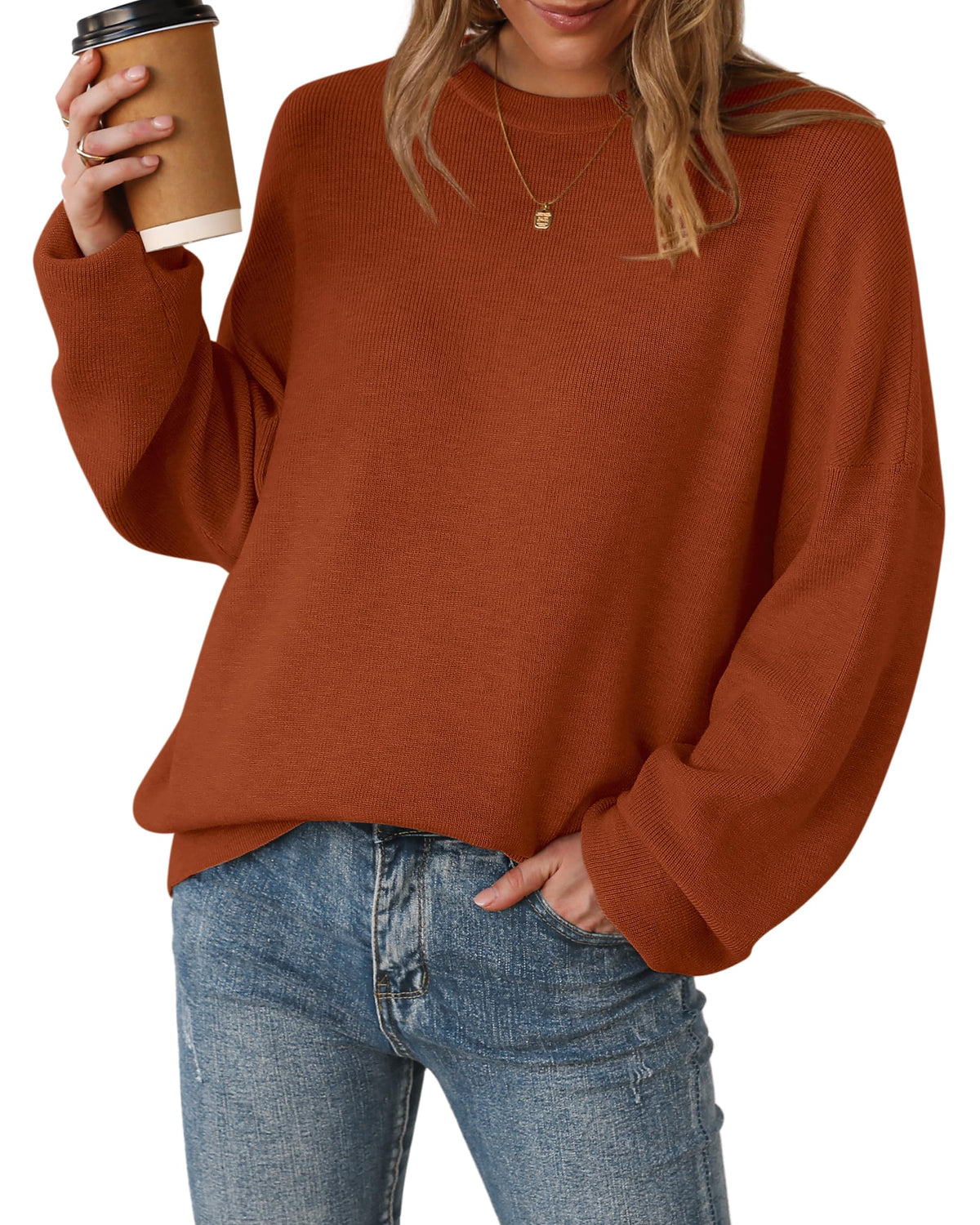 Arach&Cloz Women's Wool Blend Oversized Sweaters Fall Fashion Outfits 2026